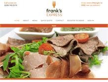 Tablet Screenshot of franksexpress.com